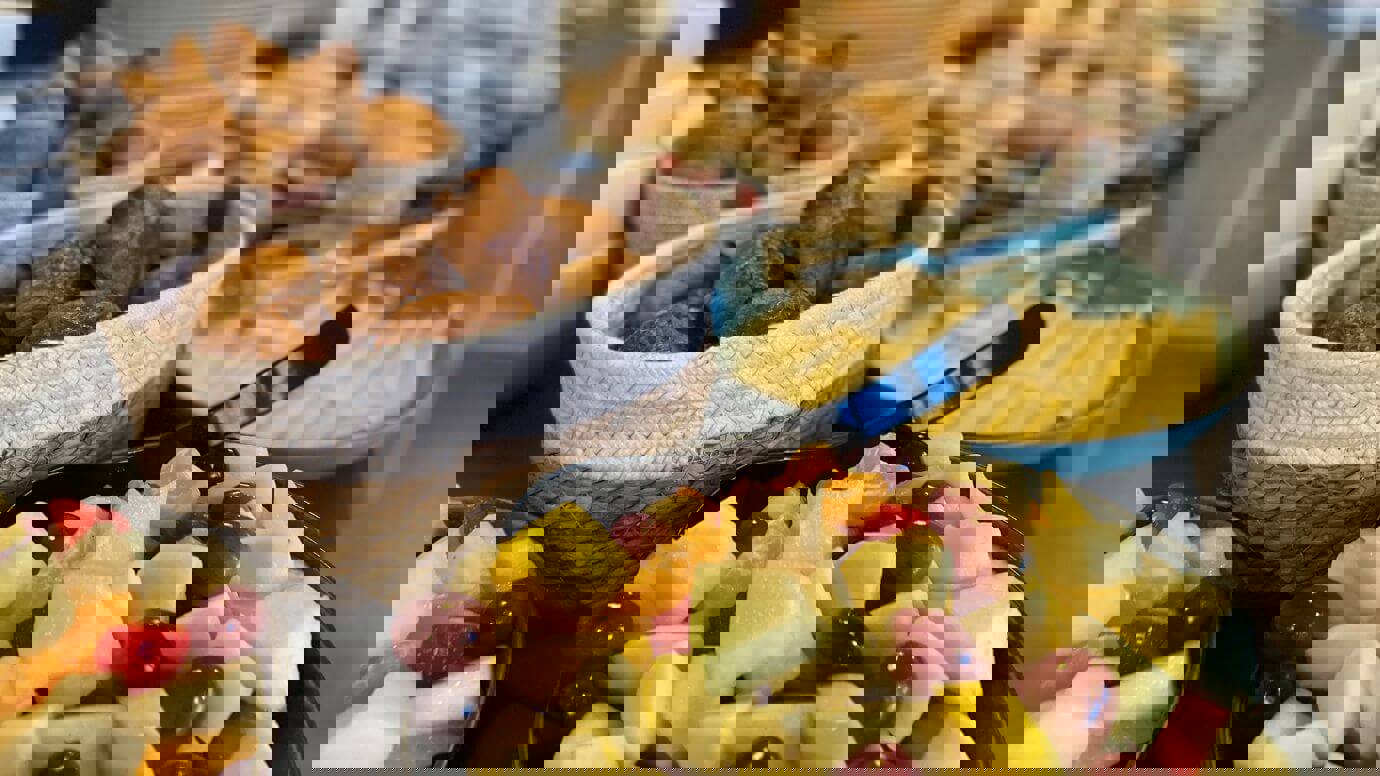 Fruitsalade met brood